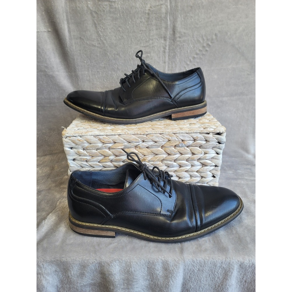 ZRIANG Mens Black Cap Toe Oxford Dress Shoes Formal Size 10 Business Capsule